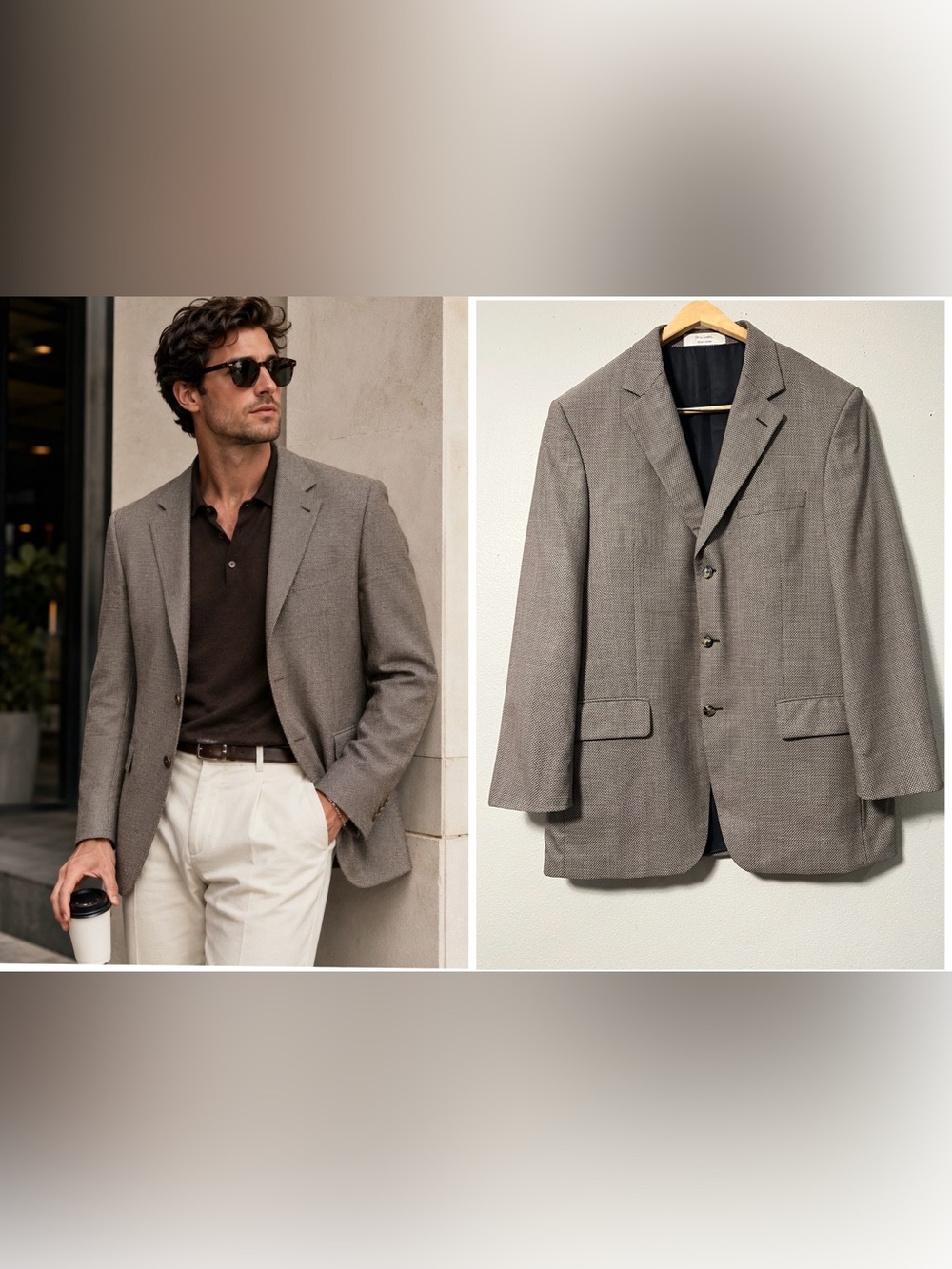 JOHN W NORDSTROM Loro Piana Sport Coat Blazer Mens size 42LT